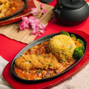 Nasi Hotplate Ayam Katsu